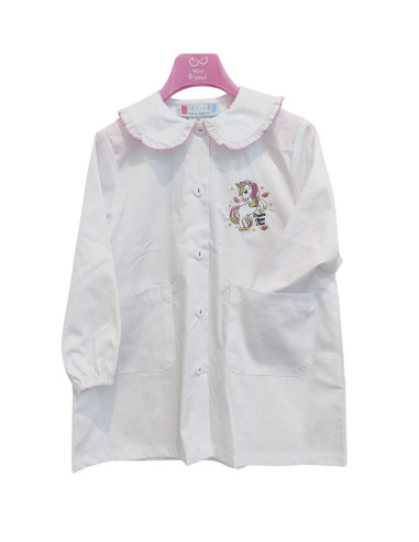 Grembiule asilo da bambina Andy&Gio' 90278 Bianco
