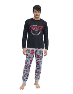 Men's warm cotton jersey pajamas Sabor Coca Cola CCM7637