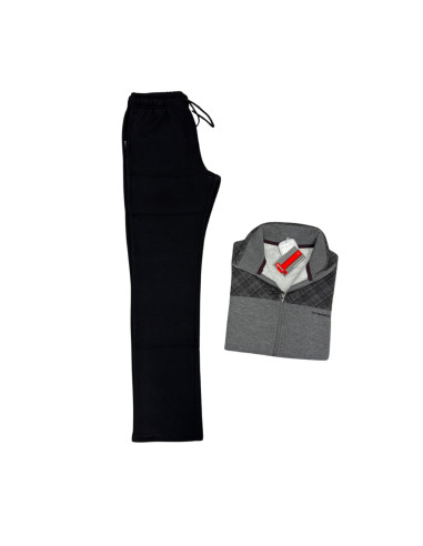 Tuta uomo in cotone felpato con zip Fratelli Campagnolo 8Q77558