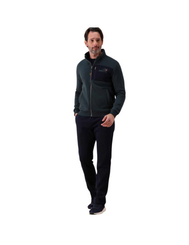 Tuta uomo in cotone felpato con zip Fratelli Campagnolo 8Q77560
