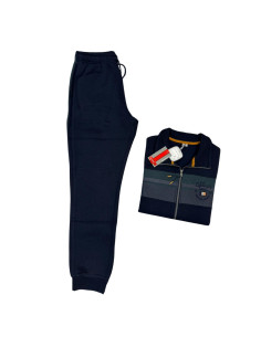 Tuta uomo in cotone felpato con zip Fratelli Campagnolo 8Q77561 2