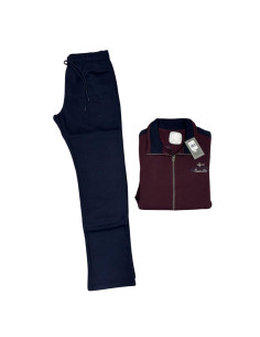 Tuta uomo in cotone felpato con zip Fratelli Campagnolo 8Q77562 2