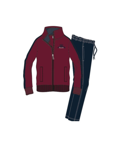 Men's fleece cotton tracksuit with zip F.lli Campagnolo 8Q77562