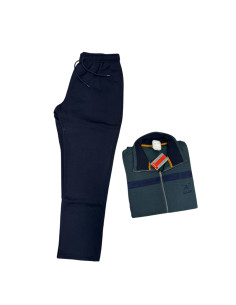 Men's plus-size fleece cotton tracksuit with zip F.lli Campagnolo 8Q78557 2