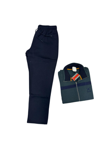 Tuta OVER uomo in cotone felpato con zip Fratelli Campagnolo 8Q78557