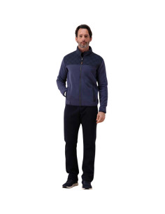 Men's plus-size fleece cotton tracksuit with zip F.lli Campagnolo 8Q78558