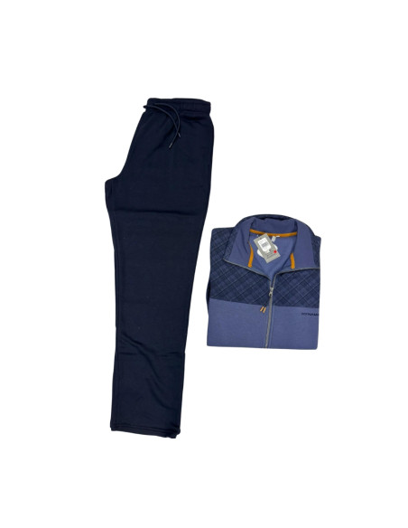 Tuta Over uomo in cotone felpato con zip Fratelli Campagnolo 8Q78558