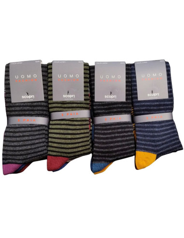 Group 3 men warm cotton long socks Scopri Prisco Asti