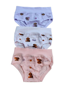 Group 6 stretch cotton girl briefs Emy B2946