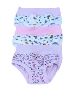 Gruppo 6 slip bambina in cotone elasticizzato Alvada B9606