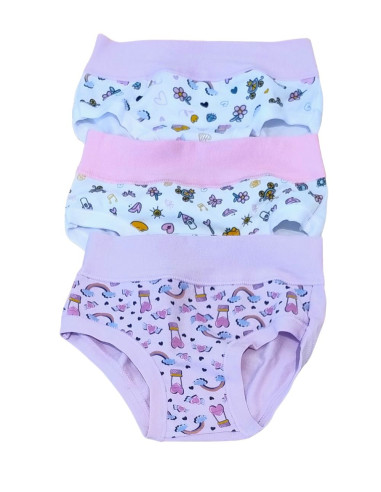 Group 6 stretch cotton girl briefs Alvada B9606