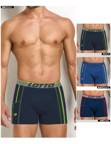 Gruppo 6 boxer uomo cotone elasticizzato Lotto LB1353