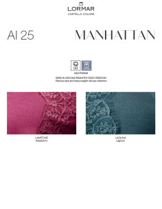 Pigiama donna in viscosa pesante e pizzo Lormar Manhattan MAN653839 2