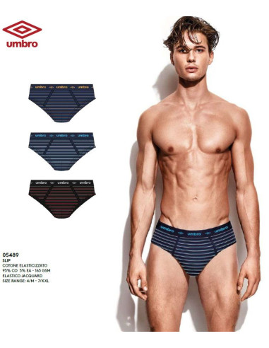 Gruppo 6 slip uomo in cotone elasticizzato Umbro UIB5489S
