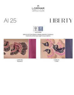 Pigiama donna in viscosa pesante fantasia Lormar Liberty LIB653816 2