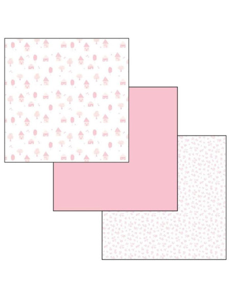 BABY GAUZE SQUARES MUSSOLINES SET OF 3 LPs IX4003