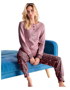 Warm cotton jersey women's pajamas Infiore Magic MGC652824