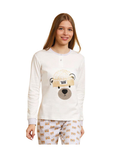 Pigiama da ragazza in CALDO cotone Il Granchietto GP7116