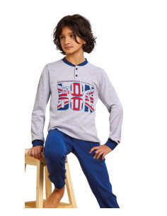 Pigiama da ragazzo in caldo cotone Il Granchietto GP4137
