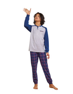 Boy's warm cotton jersey pajamas Il Granchietto GP4136 2