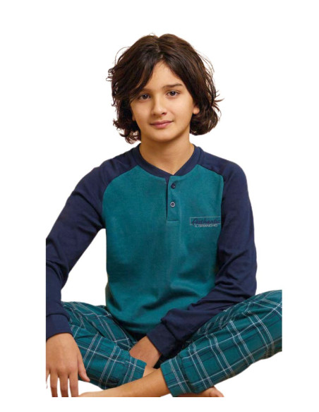 Pigiama da ragazzo in caldo cotone Il Granchietto GP4136