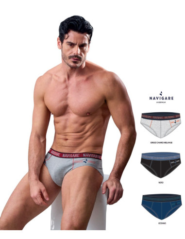 Gruppo 3 slip uomo moda in cotone elasticizzato Navigare 21503