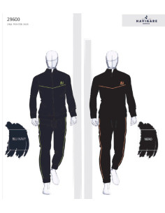 Tuta felpata da uomo con zip Navigare 29600 2