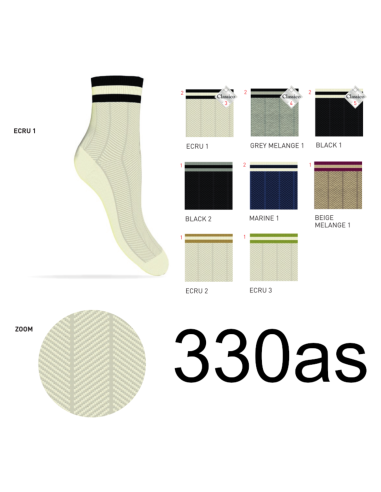 Women's warm stretch cotton short socks Coveri Elisa 330