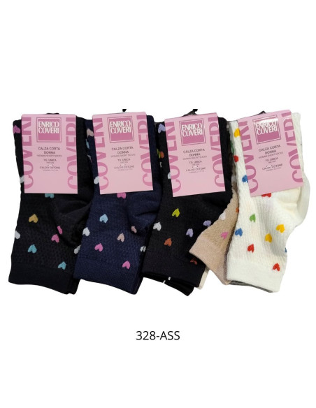 Calzino corto donna in cotone caldo elasticizzato Coveri Elisa 328