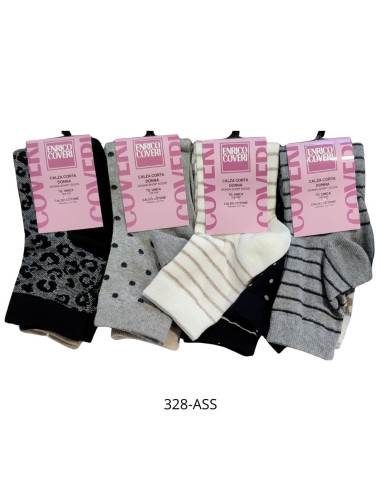 Calzino corto donna in cotone caldo elasticizzato Coveri Elisa 333