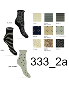 Women's warm stretch cotton short socks Coveri Elisa 333 2