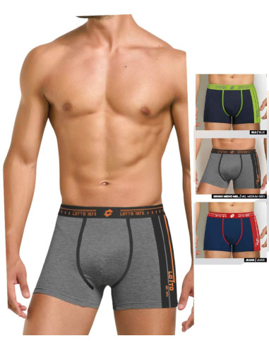 Gruppo 6 boxer uomo cotone elasticizzato Lotto LB1355