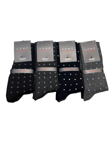 Group 3 men warm cotton long socks Scopri Prisco Capri