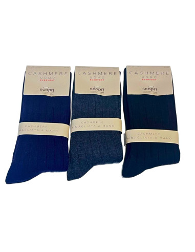 CALZINO LUNGO UOMO TINTA UNITA CASHMERE SCOPRI PRISCO CASHDERBY UL