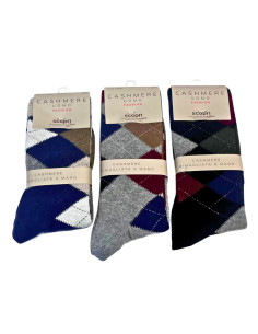 MEN'S LONG CASHMERE PATTERN SOCKS DISCOVER PRISCO MONSIEUR L