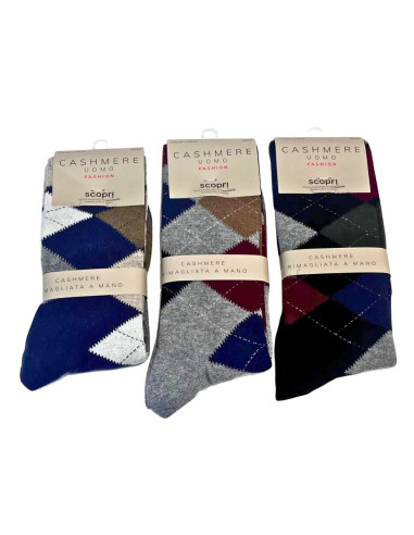 CALZINO LUNGO UOMO FANTASIA CASHMERE SCOPRI PRISCO MONSIEUR L