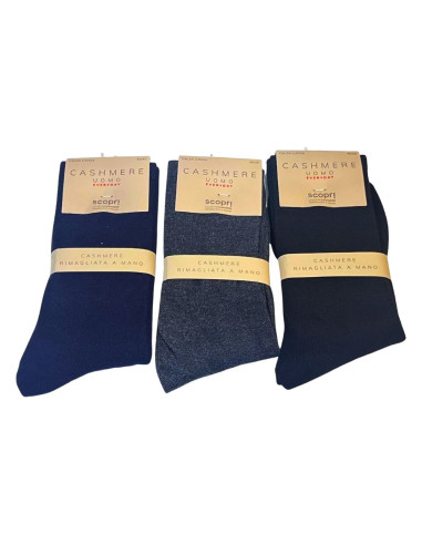 CALZINO LUNGO UOMO TINTA UNITA CASHMERE SCOPRI PRISCO CASHMERE UL