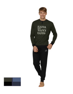 Men's warm cotton jersey pajamas Kappa KMW25001