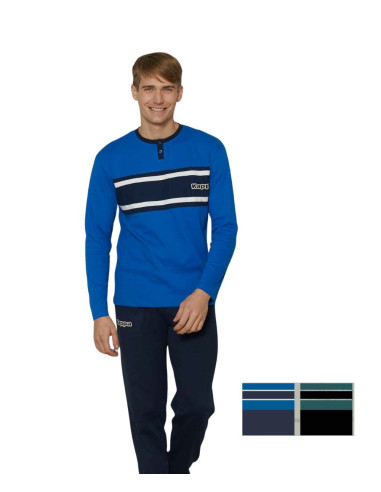 Pigiama uomo in jersey di cotone caldo Kappa KMW25004