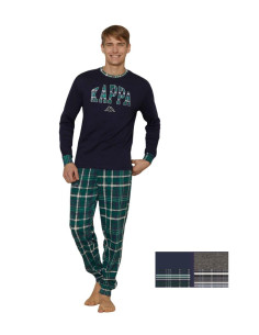 Pigiama uomo in jersey di cotone caldo Kappa KMW25014