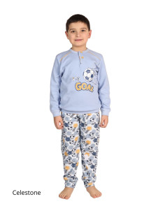 Pigiama da bambino in jersey di cotone caldo Gary 2036 2