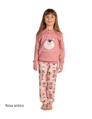 Pigiama da bambina in jersey di caldo cotone Gary 2026