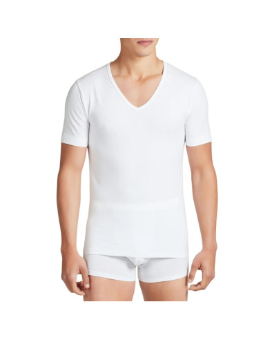 Gruppo 2 t-shirt uomo a V in cotone elasticizzato Ragno 611478