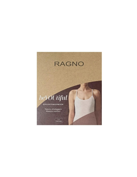 Top donna a spallina stretta in cotone elasticizzato Ragno Dm05AE
