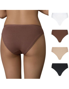 Gruppo 2 slip donna in cotone elasticizzato Ragno DM05BN 2