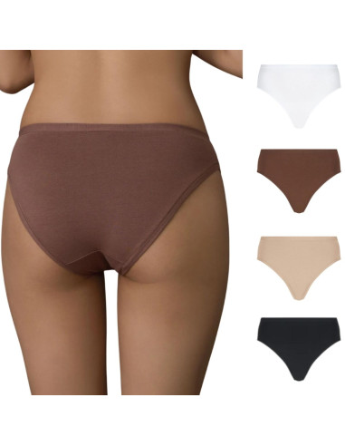 Gruppo 2 slip donna in cotone elasticizzato Ragno DM05BN