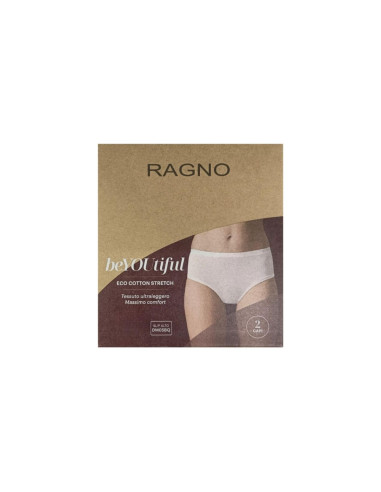 Women's stretch cotton high briefs Ragno DM05BQ