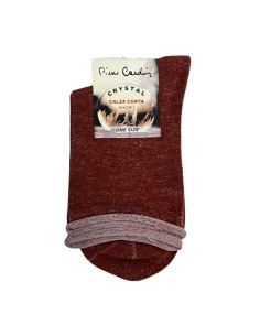 PIERRE CARDIN PC CRYSTAL BIS WOMEN'S RAW CUT SHORT SOCKS (1 PAIR)