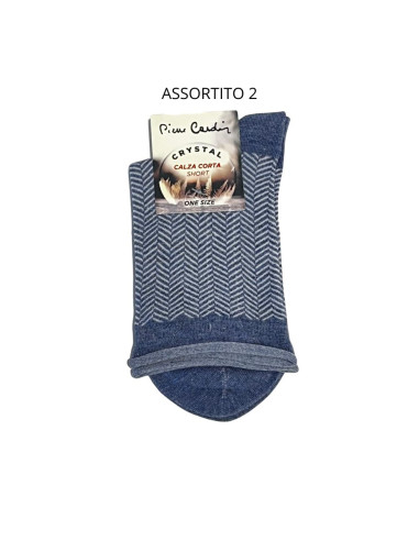 CALZINO CORTO DONNA TAGLIO VIVO PIERRE CARDIN PC CRYSTAL BIS (1 PAIO)