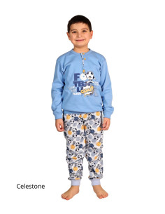 Boy's warm cotton fleece pajamas Gary 3062